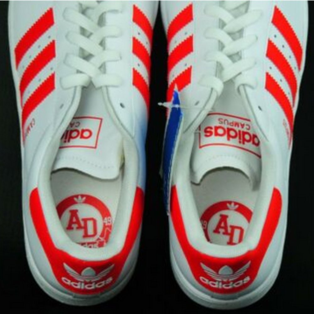 Adidas Campus II Mens Shoes White Red - Picture 7 of 12